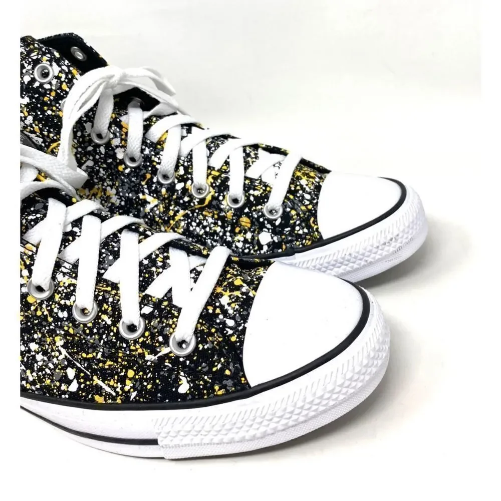 Converse Unisex Chuck Taylor‎ All Star Hi Shoe Size 9 Men Black /Yellow A00468F